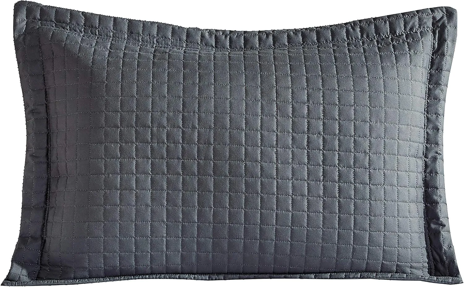 Chezmoi Collection 3-Piece Solid Modern Quilted Bedspread Coverlet Set (King, Charcoal)