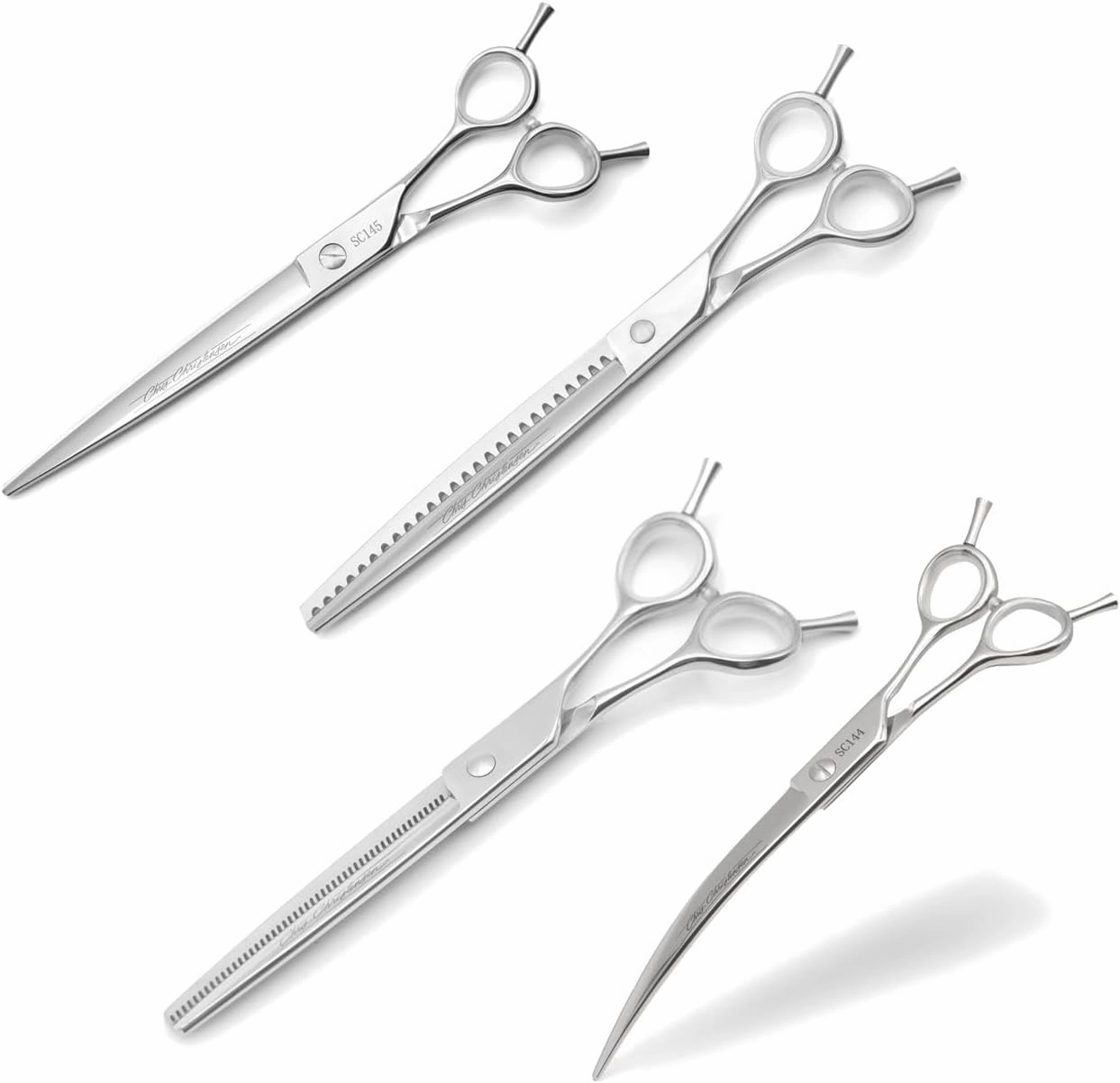 Chris Christensen Classic Series Grooming Shears, Full Set of Shears With Case, Groom Like a Professional, Any Skill Level, Made From 440C Japanese Steel