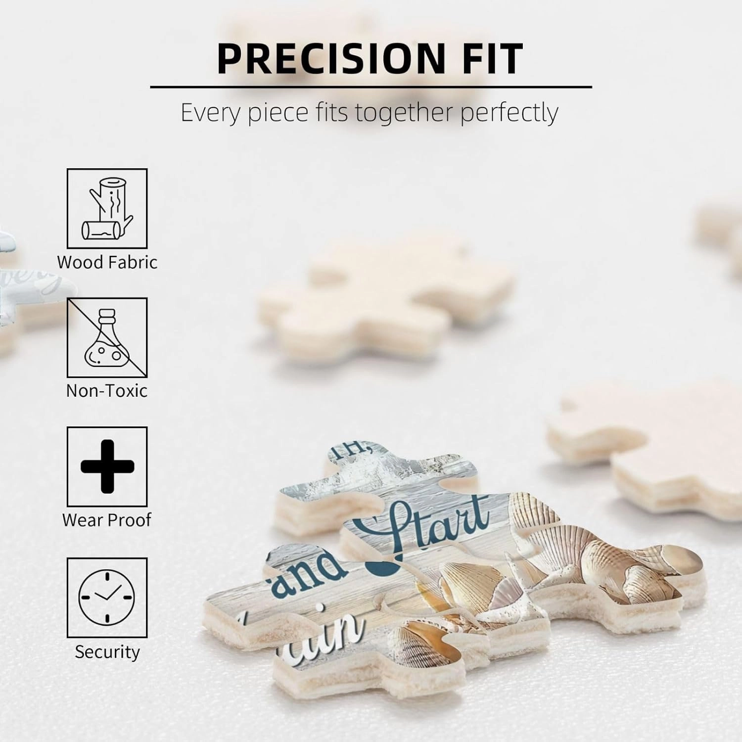 Christian Bible Verses Beach 500 Pieces Jigsaw Puzzles Religious Dolphin Flwoer Puzzles for Adults Spiritual Inspirational Puzzle as Home Decoration Family Unzip Game or A Toy to Develop Intelligence