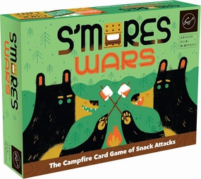 Chronicle Books S’Mores Wars: The Campfire Card Game of Snack Attacks (Competitive Card-Drafting Marshmallow Game for The Whole Family, Fast & Fun Food-Themed Card Game),Multicolor