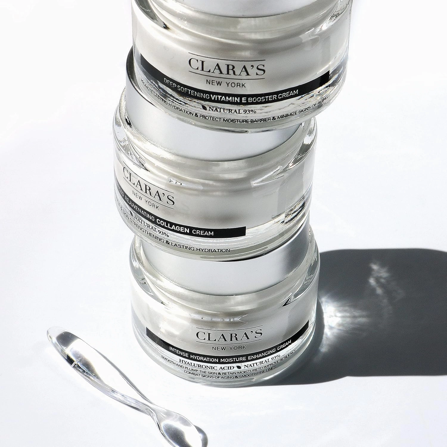 CLARA'S NEW YORK | Vegan Hyaluronic Acid Facial Cream | with Panthenol, Shea Butter | Intense Hydration Moisture Enhancing Smooth, Plump, Rich | Non-sticky, Fast-absorbing Formula | 50ml MADE IN US