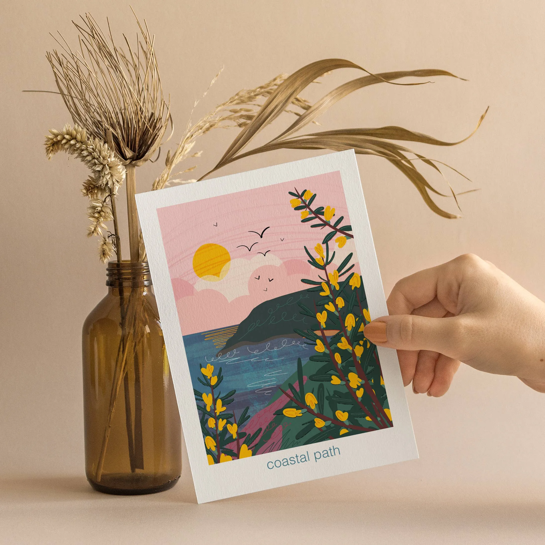Coastal Path - Let's go Outside Greeting Card