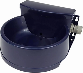 Coastal Pet Bergan Auto-Wata - Outdoor Dog & Cat Water Dispenser - Automatic Water Bowl for Pets - Made from Durable, BPA-Free Plastic - Self-Watering Cat & Dog Bowl - Navy, 48 Ounces