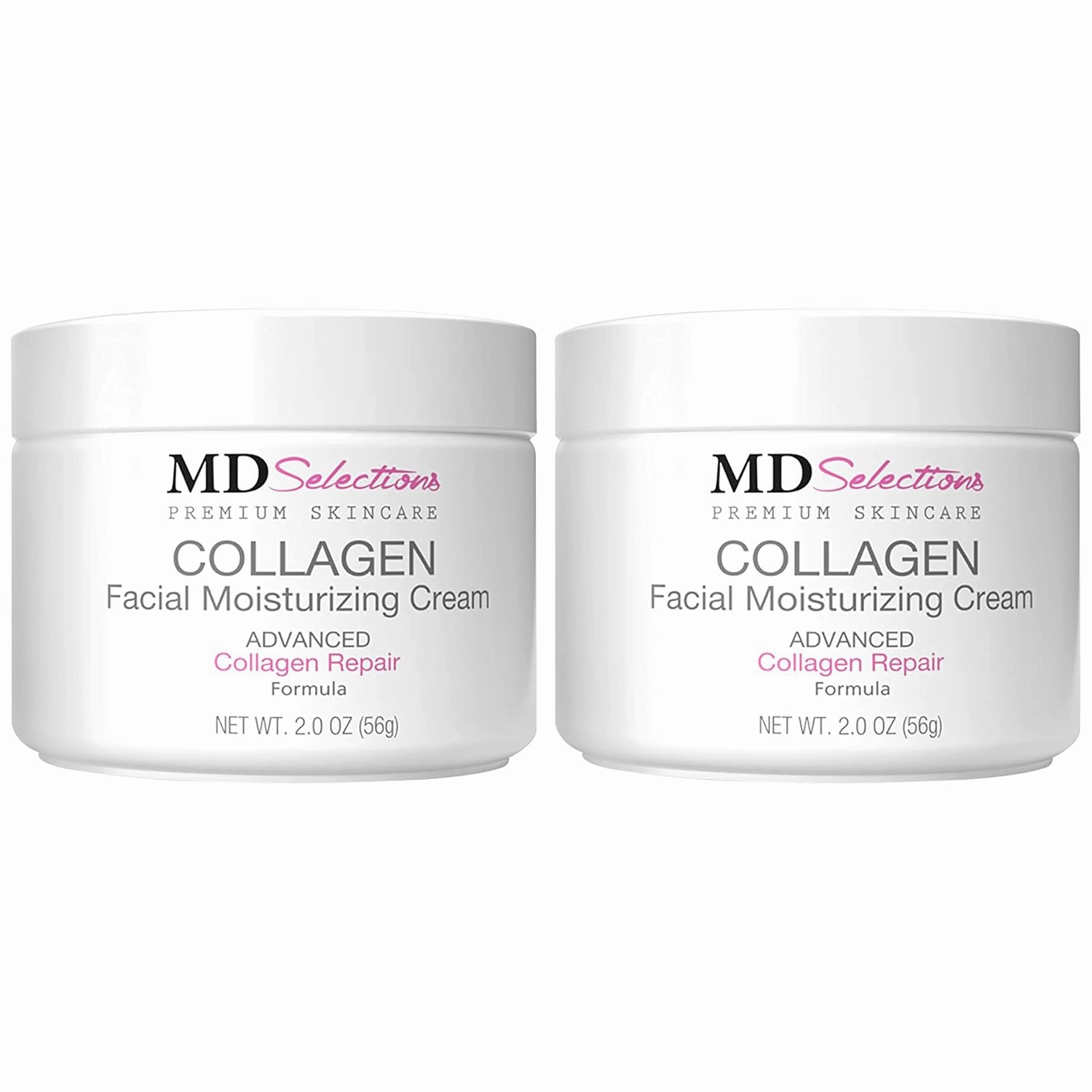 Collagen Face Moisturizer Peptide - Anti-Wrinkle Facial Moisturizer For Face - Niacinamide, Deeply Hydrating Peptide Complex Cream, Facial Skin Care Products For Dry - 2Oz (Pack of 2)
