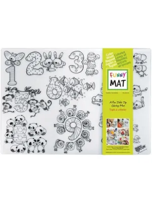 Coloring Mat Numbers-M Children M0104