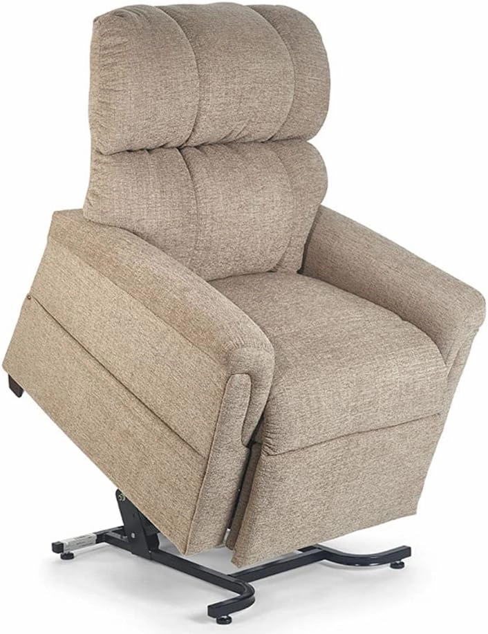 Comforter Series PR-531-MED Medium PR531M 375 lb. Weight Capacity 3 Position Power Lift Chair Recliner - Sandstorm Tan Fabric