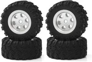 Compatible with SG2801 4Pcs RC Car Wheel Tire Tyre 1/28 RC Crawler Car Spare Parts Accessories RC Car Plastic Tire RC Wheel Tires