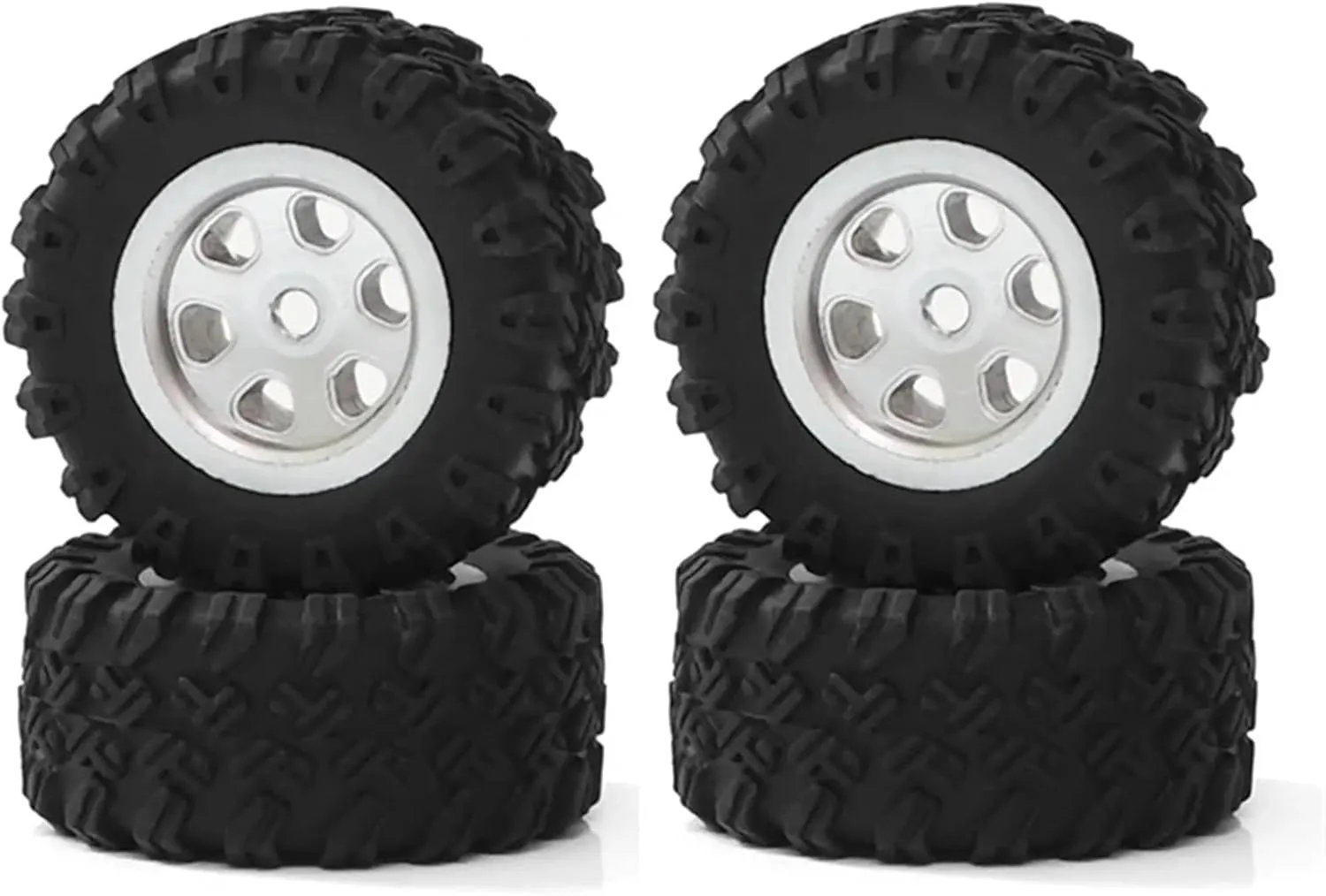 Compatible with SG2801 4Pcs RC Car Wheel Tire Tyre 1/28 RC Crawler Car Spare Parts Accessories RC Car Plastic Tire RC Wheel Tires