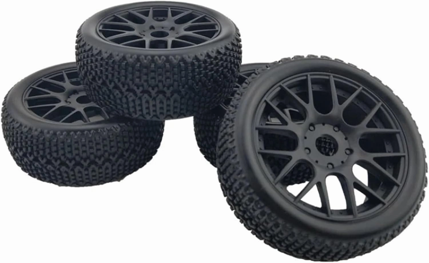 Compatible with HPI for HSP for Camper for Kyosho for ZD for Hongnuo Off Road for Buggy Tires Wheel 17mm Hex Hubs 1/8 RC for Racing Car RC Wheel Tires(B)