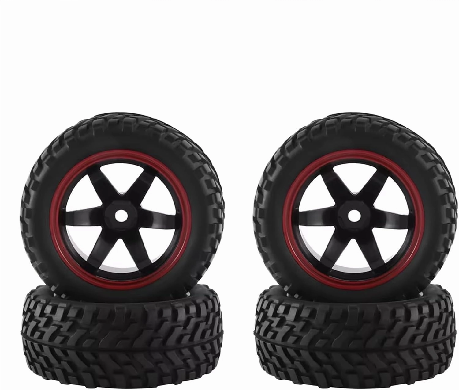 Compatible with Wltoys 144001 144010 for Tamiya TT02B for HSP 1/10 1/12 1/14 RC for Rally Car Off Road for Buggy 4Pcs 75mm Wheel Tire RC Wheel Tires