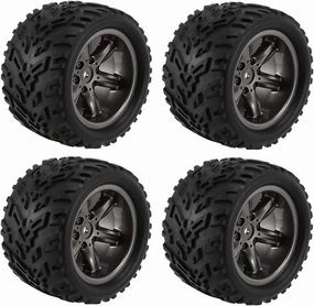 Compatible with XINLEHONG for 9125 9116 X9115 X9116 for GPTOYS S911 S912 4Pcs Tires Tyre Wheel 1/12 RC Car Spare Parts Accessories RC Wheel Tires