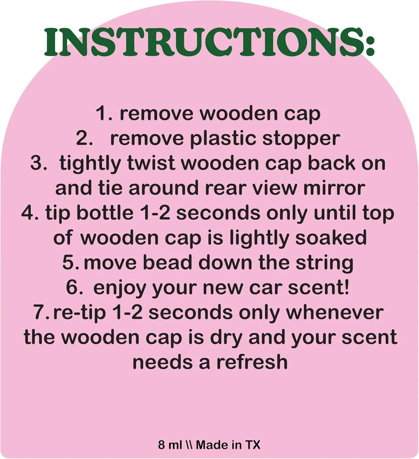COOLGIRLCANDLES Pistachio Salted Caramel Hanging Car Air Freshener and Essential Oil Diffuser - Automobile Aromatherapy Diffuser Bottle