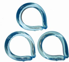 Cooling Neck Tube (Blue, 3) | Wearable Wraps for Summer Heat | Cold Gel Ice Pack | Reusable Cooler for Commute and Outdoor Activities | Relief for Hot Flashes or Fever