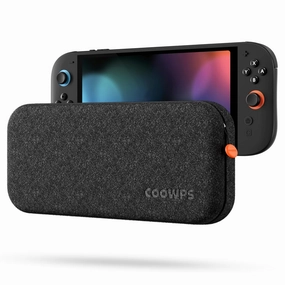 COOWPS Switch 2 Case for Nintendo Switch 2 (2025), Odorless Felt Portable Full Protection Hard Shell Soft Lining Carrying Case with 8 Switch 2 Games Card Slots, for Travel Storage, Black
