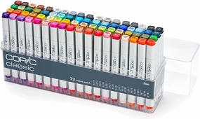 Copic Classic, Alcohol markers, 72 Color Set A (New Ver.)