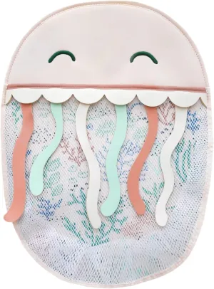 Copper Pearl Oceana Bath Toy Organizer with Suction Cups Extra-Large Mesh Bath Toy Holder for Bathtub, Quick-Dry Bath Toy Storage Net, Convenient Bath Toy Net for Tub - Cora
