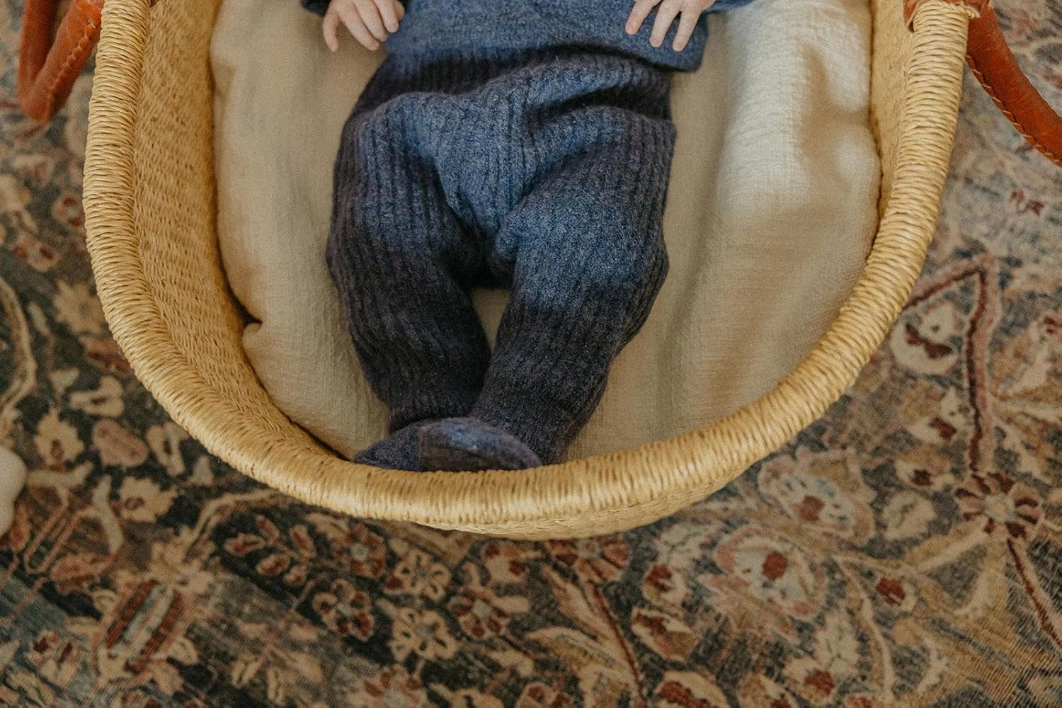 Copper Pearl Sweater Booties: Super-Soft, Stretchy Knit Baby Booties (0-3M) | Cozy Keepsake & Timeless Treasure