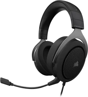 Corsair HS60 HAPTIC Stereo Gaming Headset with Haptic Bass - Taction Technology - Discord Certified - iCUE Compatible - PC - Carbon