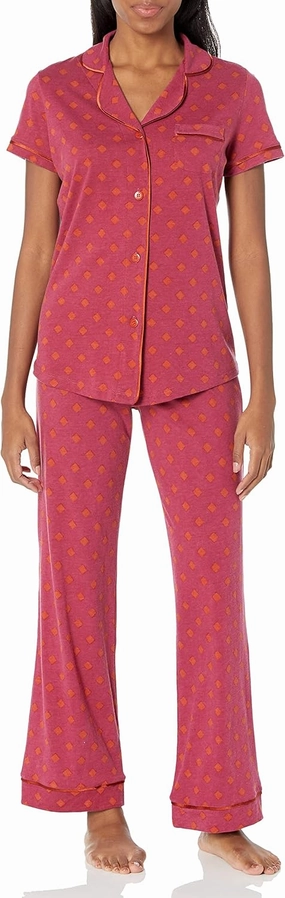 Cosabella Women's Bella Printed Short Sleeve Top & Boxer Pajama Set
