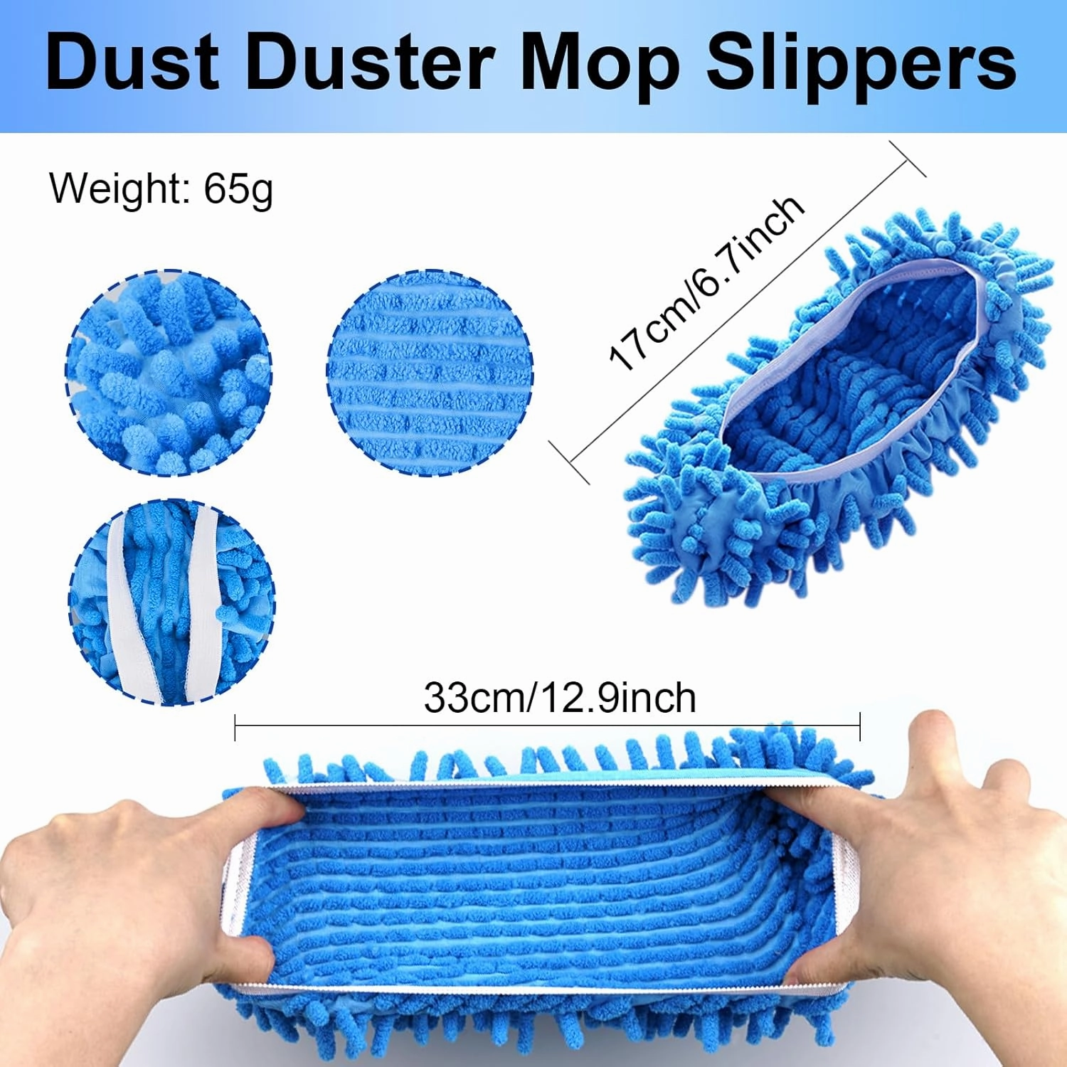 Cosywell Large Size 5 Pairs 10 PCS Shoes Cover for Mop Slippers Dusting Mop Shoes for Floor Cleaning House Washable（L）