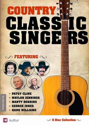 Country Classic Singers: Marty Robbins, George Jones, Hank Williams, Patsy Cline, Waylon Jennings 5 DVD Set