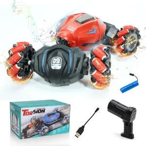 COUOMOXA Stunt Car Sensing for Kids: Music and 2.4GHz Remote Control Car – Fun RC Toy for Indoor Outdoor Game – Best Gift for Boys Ages 6-8, 8-12