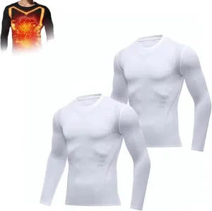 Cozy Breezy Shapewear Men,Compression Shirt Men,Men's Workout Quick Drying Slim Fit Long Sleeve Sports Vest