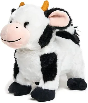 Cuddle Barn - Barnyard Buddies Cow | Animated Singing Cow Plush Stuffed Animal | Walks and Wags Tail to Old Macdonald, 8 inches