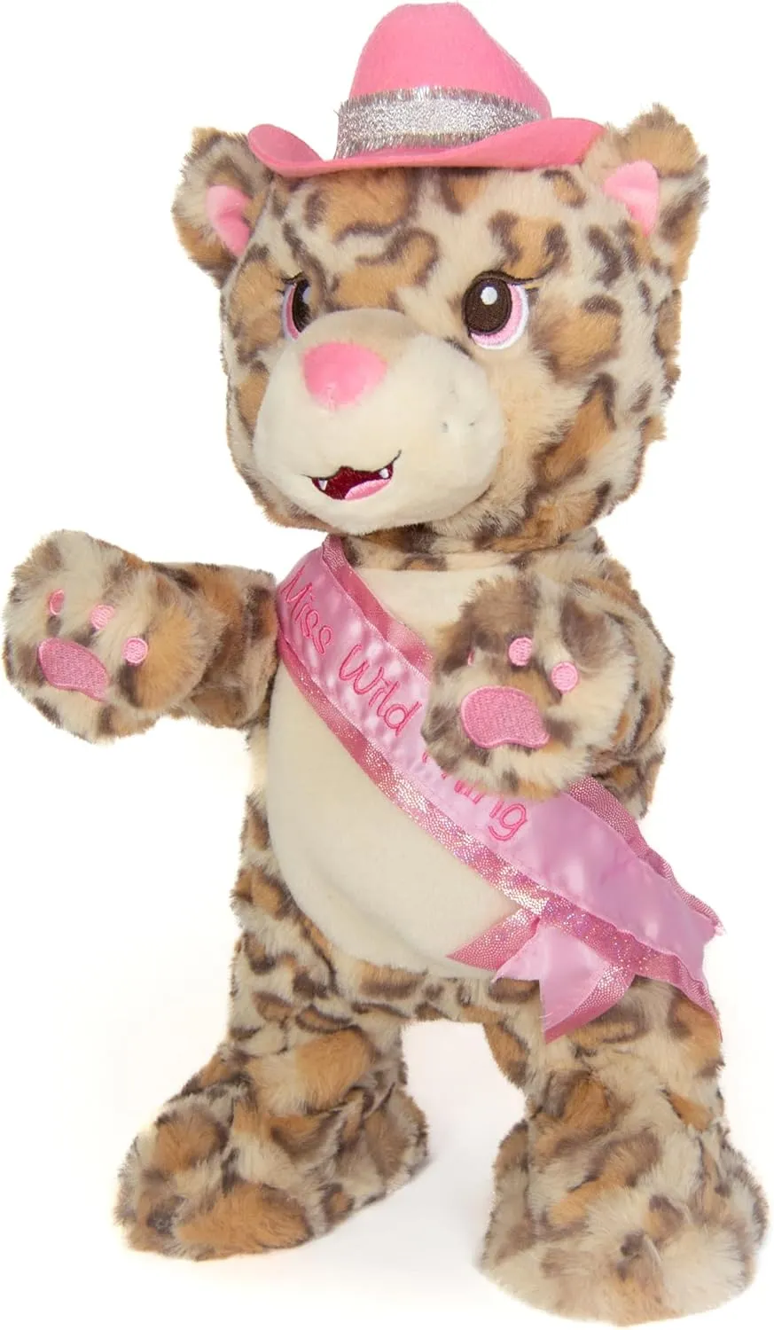 Cuddle Barn - Girl's Night Gina | Animated Musical Singing Dancing Party Animal Leopard Plush Toy, 14 inches