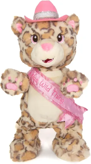 Cuddle Barn - Girl's Night Gina | Animated Musical Singing Dancing Party Animal Leopard Plush Toy, 14 inches