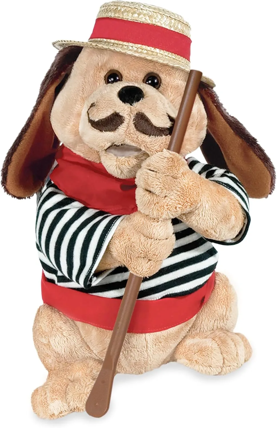 Cuddle Barn - Gondolomio | Romantic Italian Animated Plush Puppy Dog Toy Dancing and Singing Song Ole Sole Mio Valentine's Gift, 12 inches