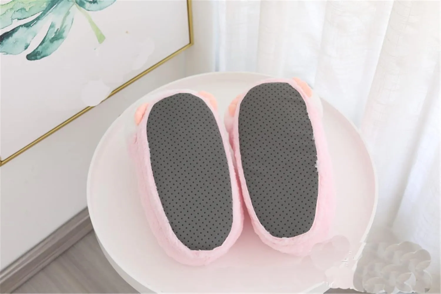 Cute Pig Cartoon Animal Home Furry Slippers - Women's Warm Winter Slippers