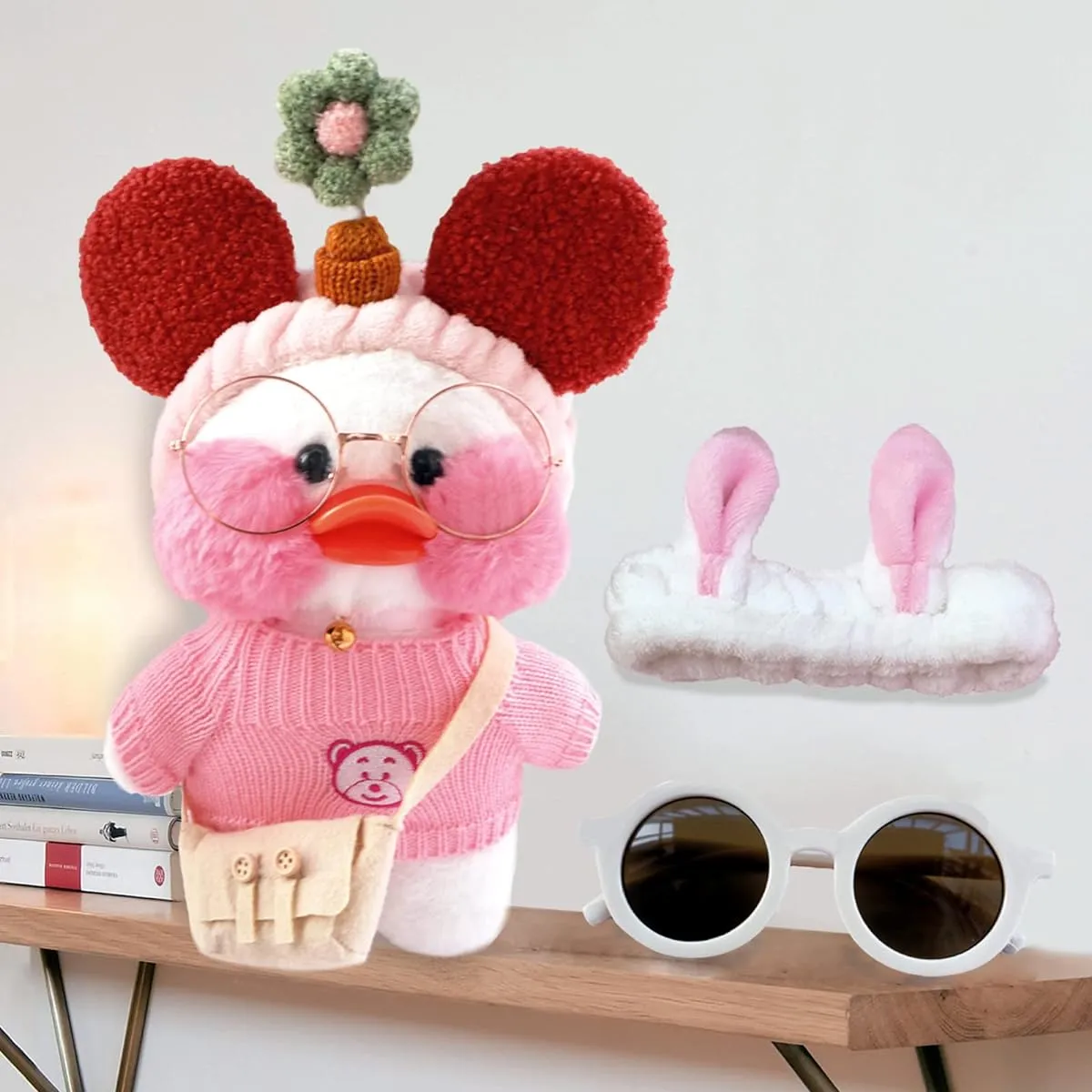 Cute White Duck Plush Toy 12 Inch Ducky Animal Stuffed Animal Soft Toy Doll Birthday Gift Boys Girls Room Decor