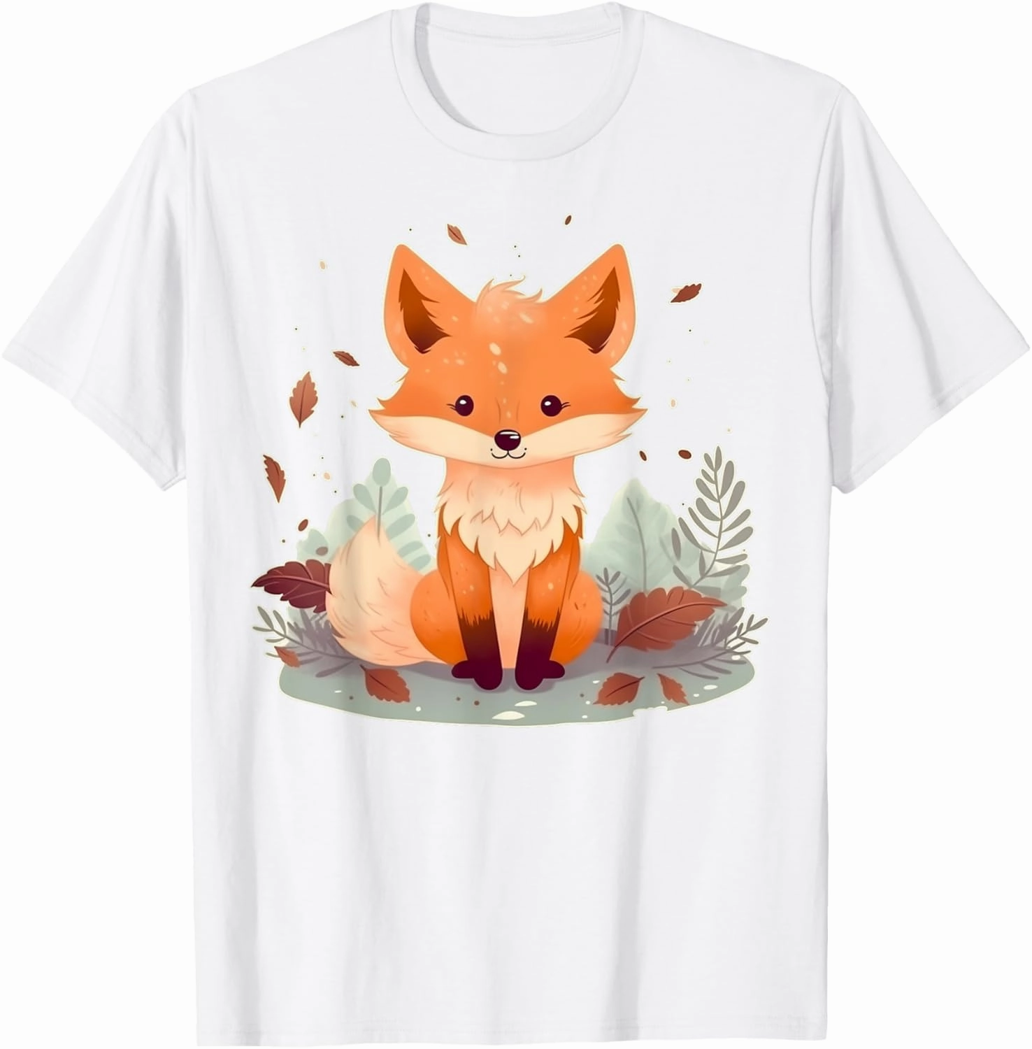 Cute Baby Fox on Fox Children and Fox Kids T-Shirt