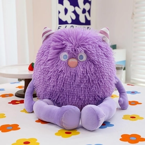 Cute Monster Plush Toy,12.6''Soft Monster Stuffed Animal Plush Pillow Gifts for Kids Boys Girls (Purple)