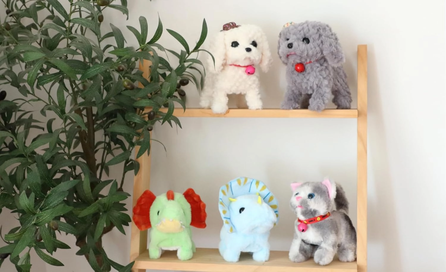 Cuteoy Walking Grey Dog Stuffed Animal Talking Wagging Nodding Educational Plush Puppy Toy Electric Interactive Animated Plushies for Girls Boys Birthday