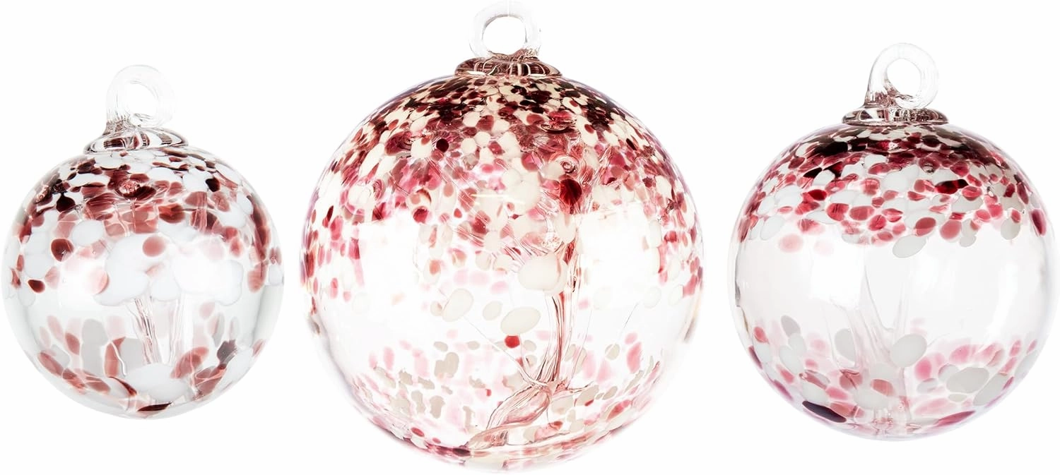 Dale Tiffany Hand Blown Glass, 8" Diameter Enchanted, Tree of Life Collection, Witch Globe Hanging Garden Indoor/Outdoor Decorative Ornament Gazing Ball