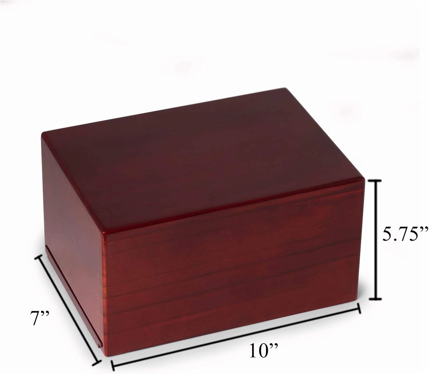 Deering Moments Custom Engraved Lacquered Rosewood Funeral Cremation Urn for Pet Dog and Cat Ashes, Paw Design (X-Large)