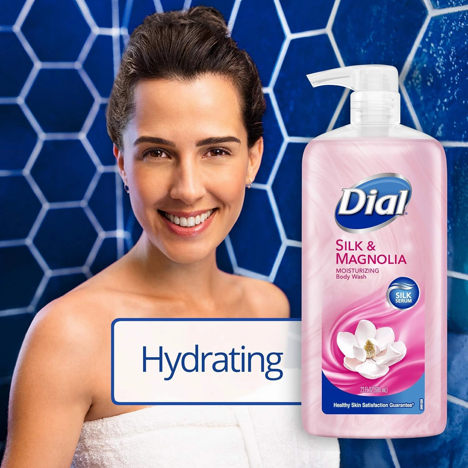 Dial Body Wash, Silk & Magnolia, 23 fl oz (Pack of 3)