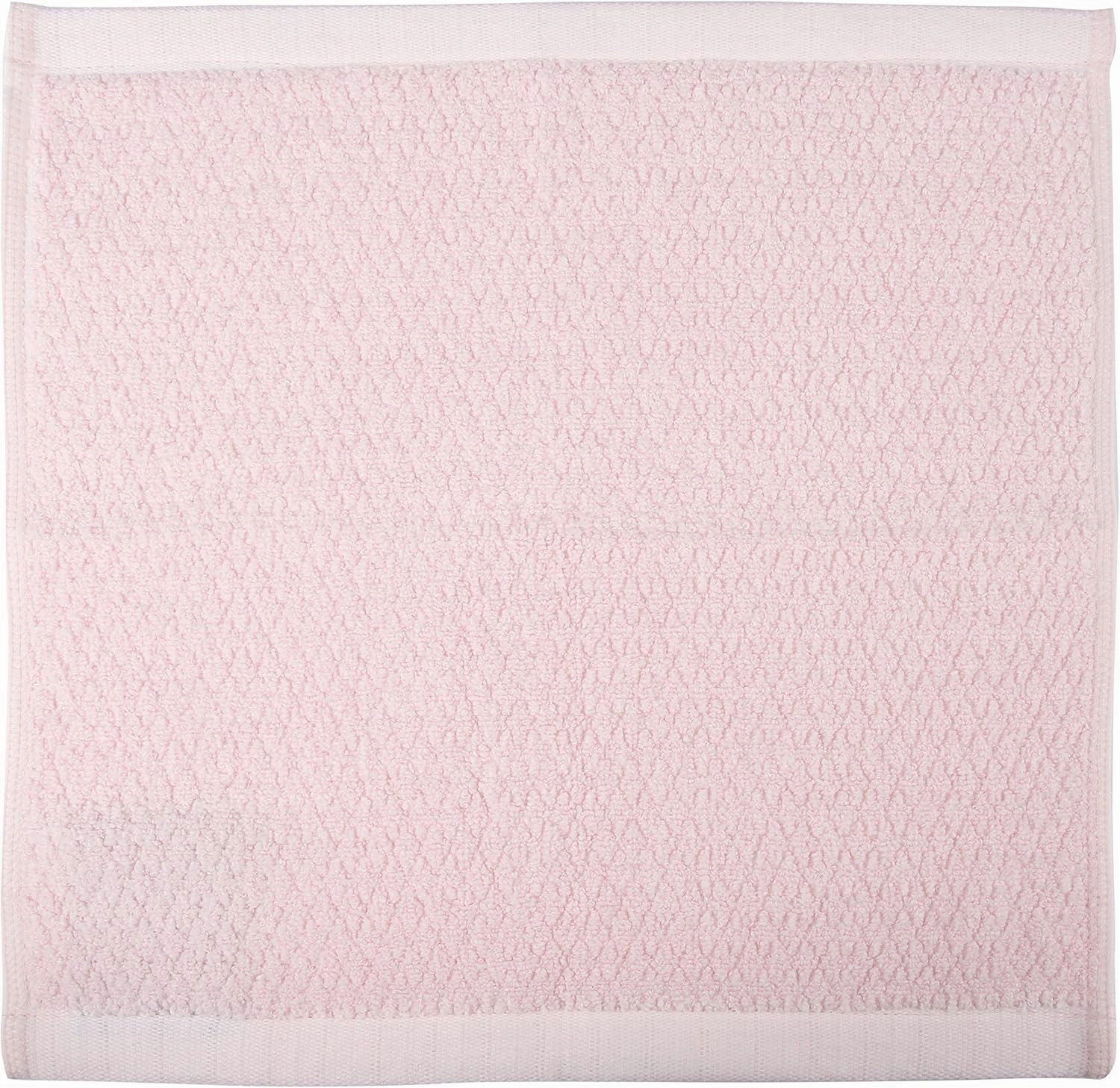 Diamond Jacquard Piece in Light, 6 x Washcloth (13 x 13 in), Rose Pink 6 Count