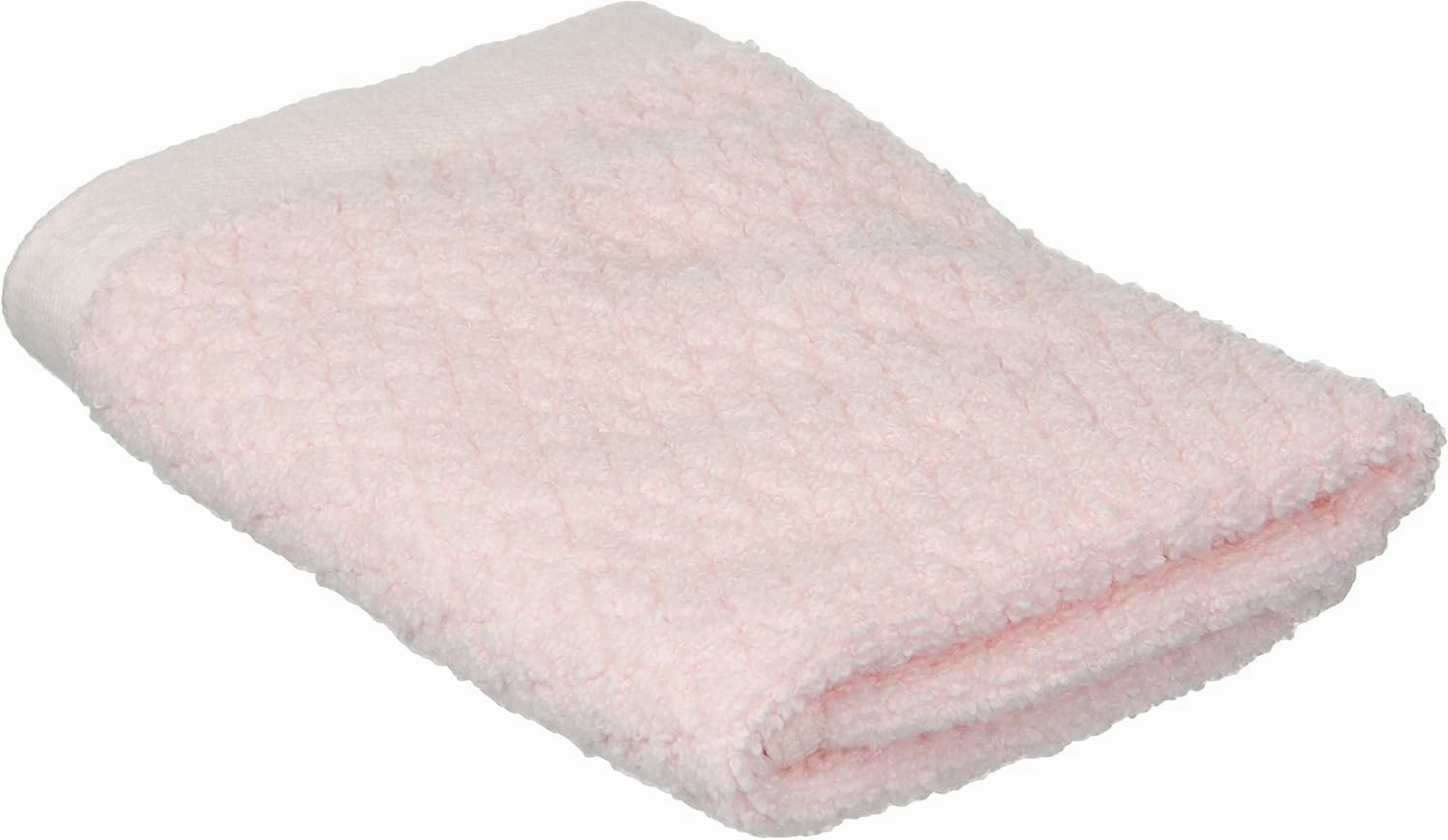 Diamond Jacquard Piece in Light, 6 x Washcloth (13 x 13 in), Rose Pink 6 Count