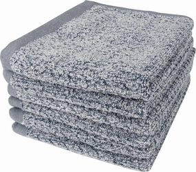 Diamond Jacquard Washcloth 6 Piece in Dusk