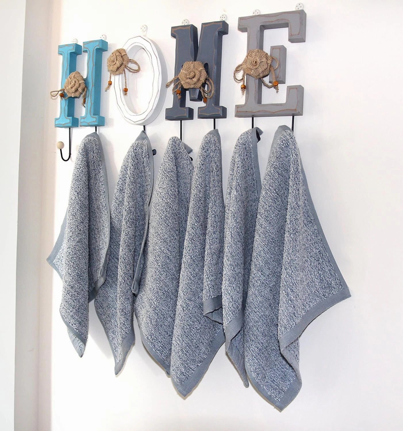 Diamond Jacquard Washcloth 6 Piece in Dusk