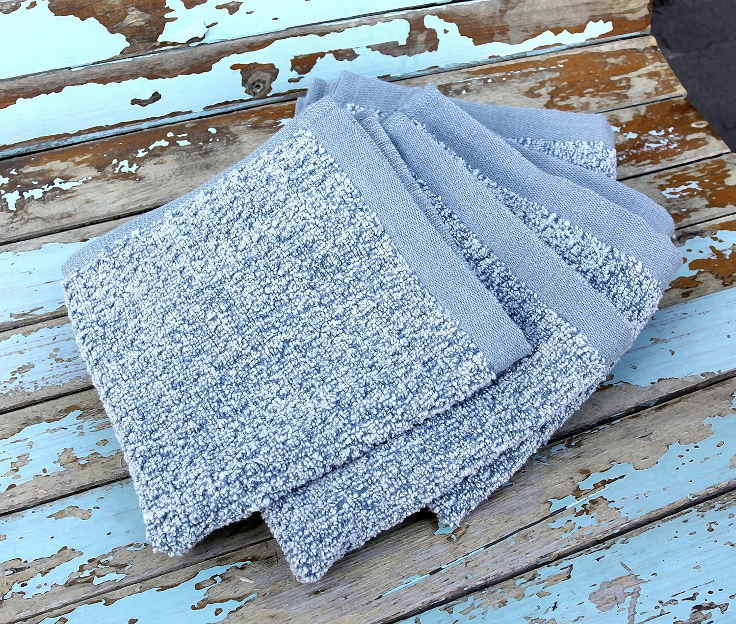 Diamond Jacquard Washcloth 6 Piece in Dusk