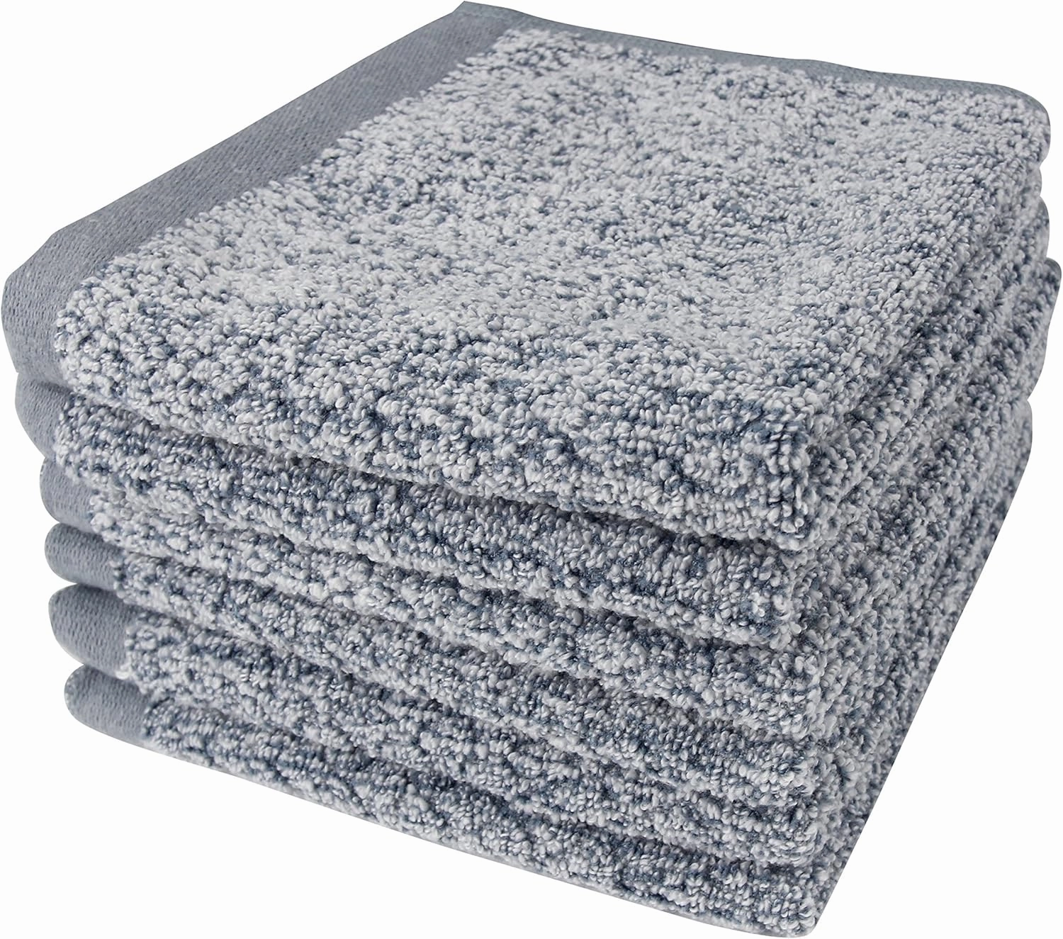 Diamond Jacquard Washcloth 6 Piece in Dusk