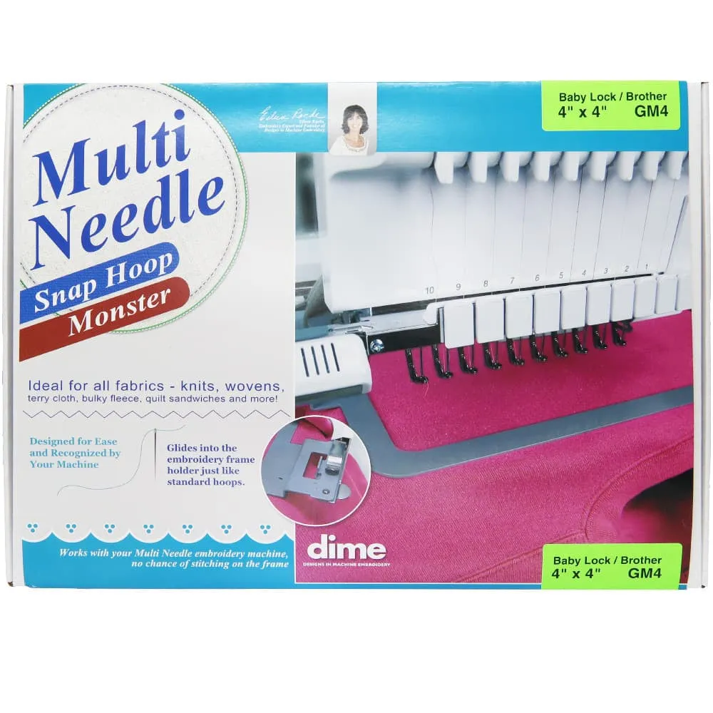 Dime, 4" x 4" Multi Needle Snap Hoop Monster- Babylock and Brother