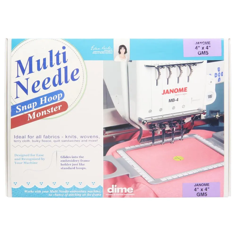 Dime, 4" x 4" Multi Needle Snap Hoop Monster - Janome