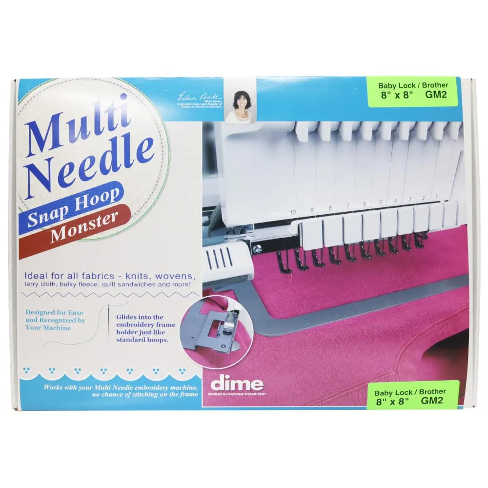 Dime, 8" x 8" Multi Needle Snap Hoop Monster- Babylock and Brother