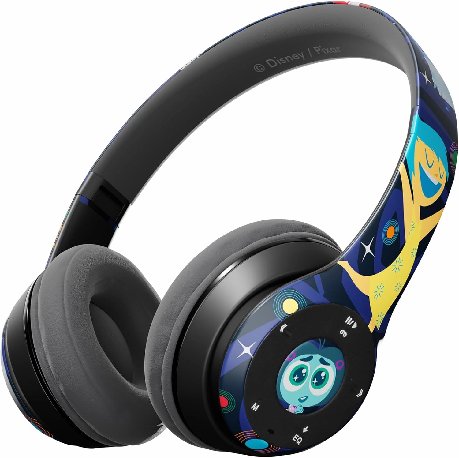Disney/Pixar’s Inside Out 2 Bluetooth Headphones Over The Ear| Bluetooth Wireless Headset with Built in Mic and Up to 15 Hrs Playtime| Inside Out 2 Gifts for Girls Women Boys Men and All Fans