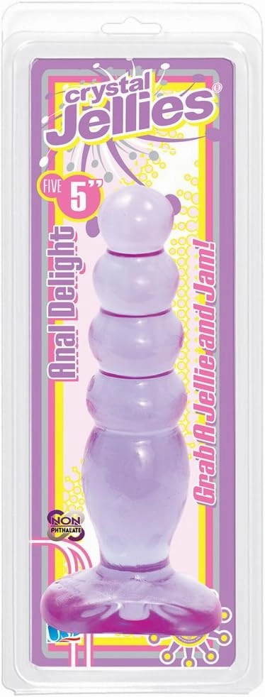 Doc Johnson Crystal Jellies - Anal Delight - 5 Inch - Purple